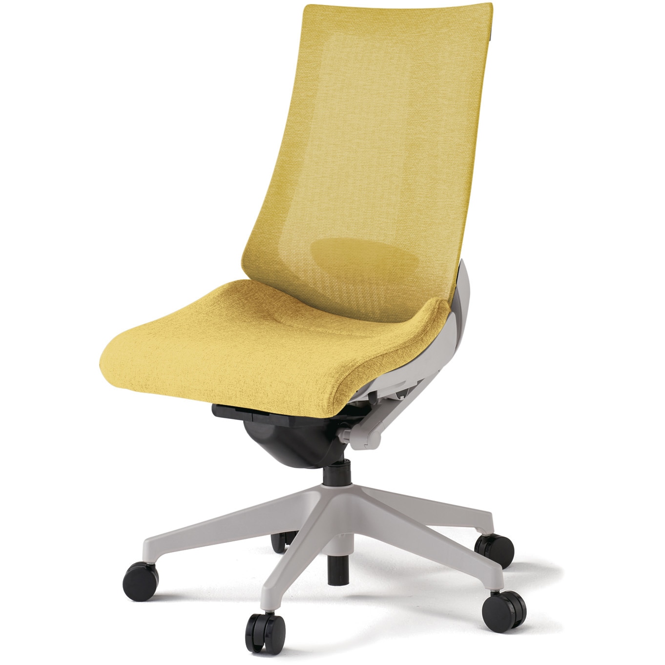 イトーキ アクトチェア ハイバック 布張 ランバー付 可動肘 樹脂脚 ウレタンキャスター ハンガー付 灰×モスグリーン 1脚（メーカー直送） イトーキ アクトチェア ハイバック 布張 ランバー無 肘無 樹脂脚