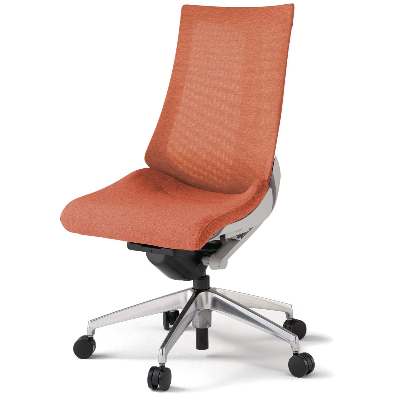 KG-470JEM-ZND4 アクトチェア テクスチャードメッシュバック ハイバック グレーフレーム アルミ脚 ＜配送時組立サービス付＞ 1台 イトーキ 【通販モノタロウ】