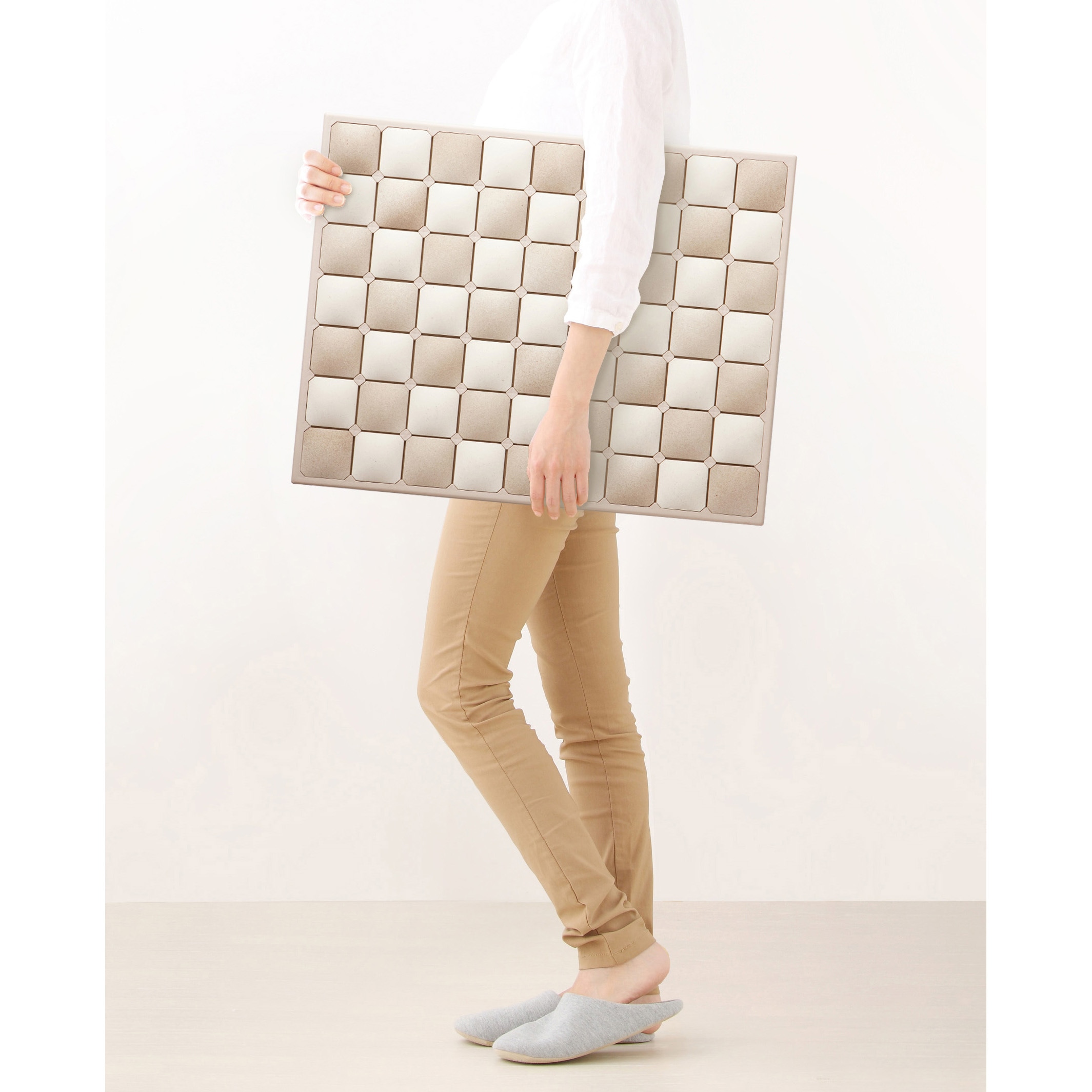 MJ-0621 珪藻土バスマット ベージュ 1個 和平フレイズ 【通販モノタロウ】