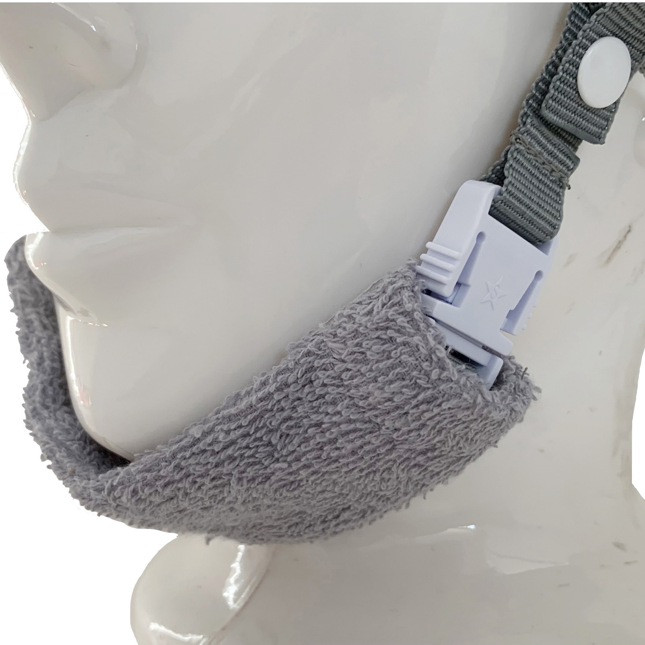 507 ヘルメットアゴひも用汗取りパッド2P PAX-ASIAN 綿製 グレー 507 ヘルメットアゴひも用汗取りパッド2P PAX-ASIAN 綿製 グレー