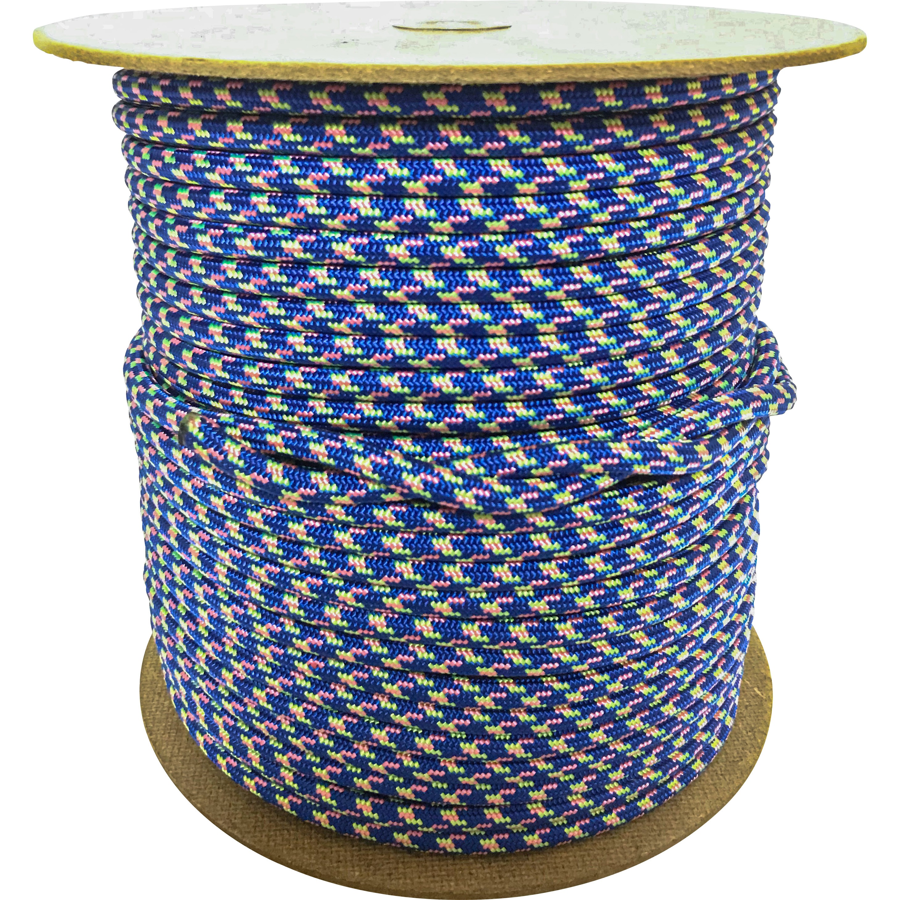 強力ナイロンロープ 組みひも 太さ 約7 Fmm ブルー Hr 2573 市販 1巻 100m