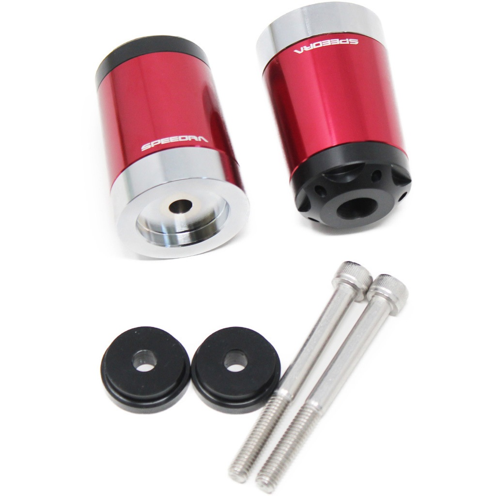 ABEYL02RD ヘビーウェイトハンドルバーエンド YAMAHA M6 SPEEDRA(SSK) レッド色  1セット ABEYL02RD