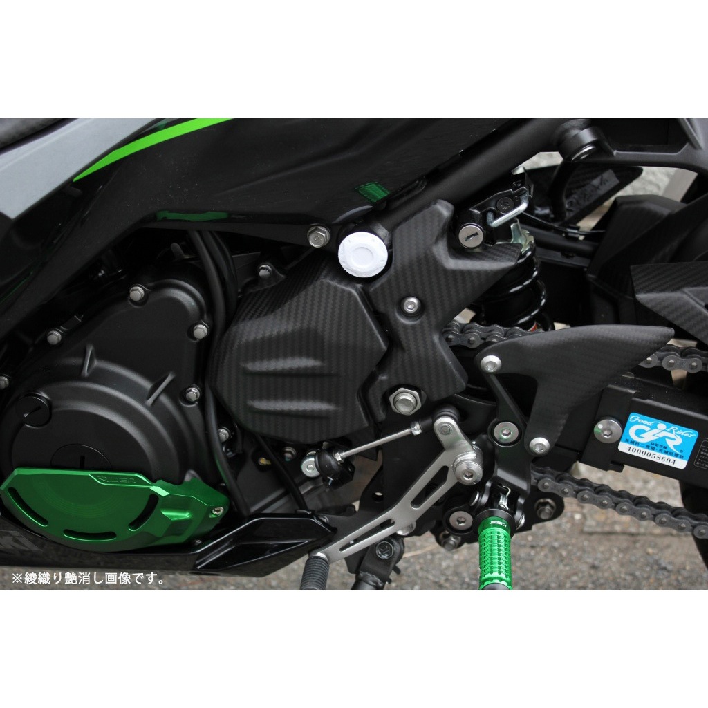 SPEEDRAカーボンヒールプレート kawasaki ninja250/400 SPEEDRAカーボンヒールプレート kawasaki ninja250/400 （楽天