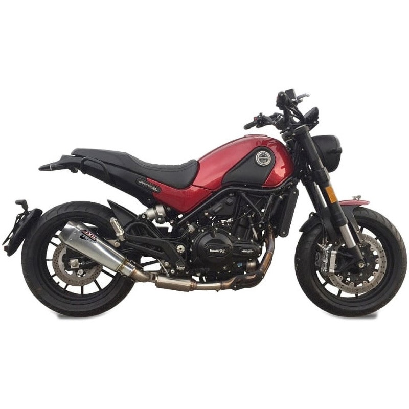 IX-OB551RR IXIL(イクシル) BENELLI LEONCINO500 RC1 ヘキサコーン スリップオン マフラー MAD MAX(マッドマックス) マット ポリッシュ 長さ344mm  IX-OB551RR