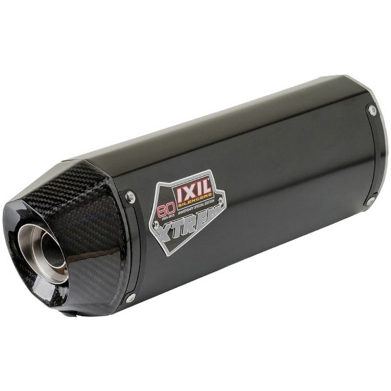 IX-OK7186VXC IXIL(イクシル) KAWASAKI ZZR1400 '12-'13 XOVC オーバル スリップオン マフラー MAD MAX(マッドマックス) ブラックHTペイント 長さ413mm  IX-OK7186VXC