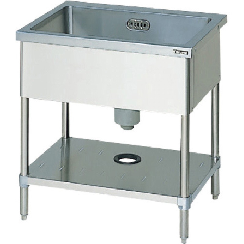 BS1-096N 一槽シンク(ホース付) マルゼン 奥行600mm間口900mm高さ800mm  BS1-096N