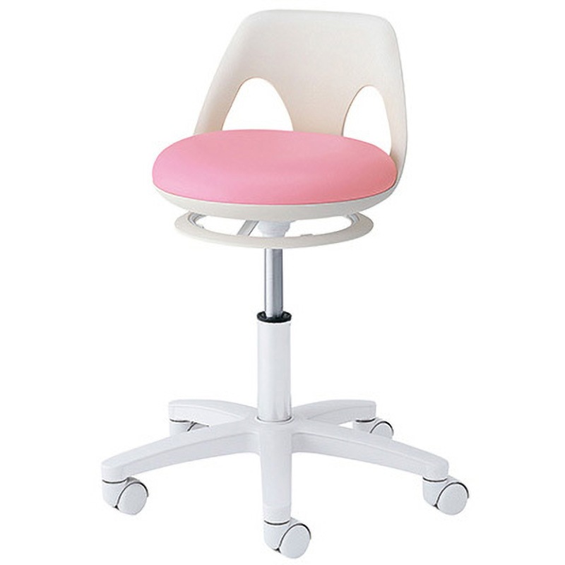 NV-P ナースチェア ラクーン リング無し NVシリーズ プロシェア(ナビス/アズワン) ピンク色