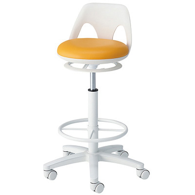 NV-RO ナースチェア ラクーン リング付き NVシリーズ プロシェア(ナビス/アズワン) オレンジ色   NV-RO 21,286円