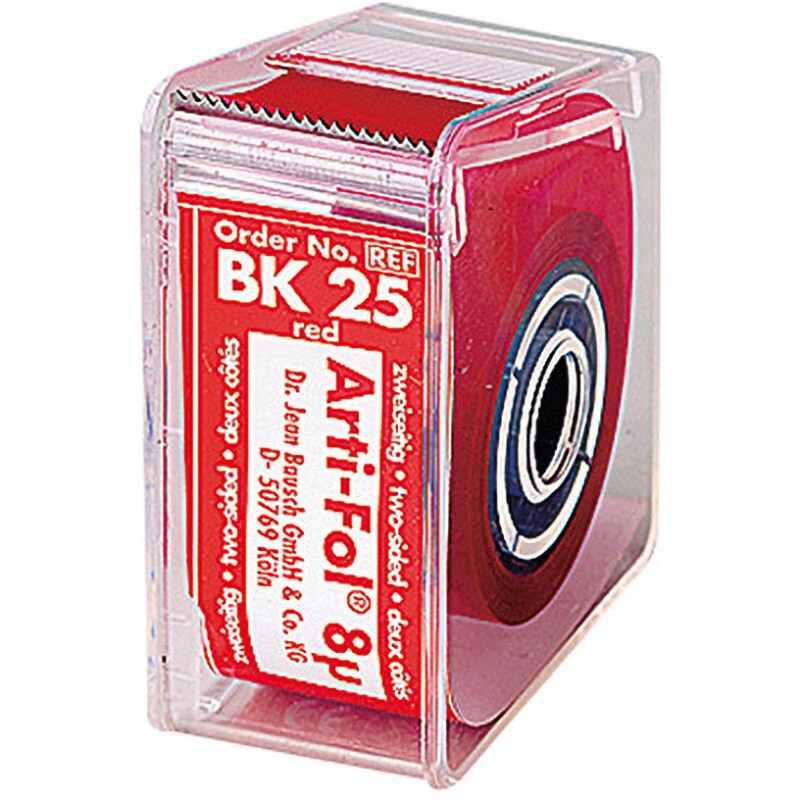 BK25 8μ咬合紙アルティ・フォル ロールケース・両面 BKシリーズ