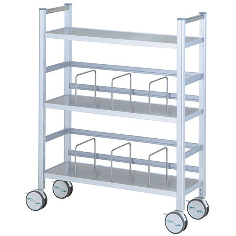 ライトなアルミカルテワゴン 本体 プロシェア(ナビス/アズワン) 寸法808×305×1015mm