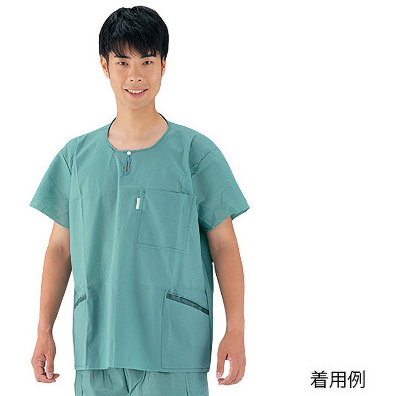 18630 スクラブシャツ ディスポタイプ 12枚入 メンリッケ サイズL