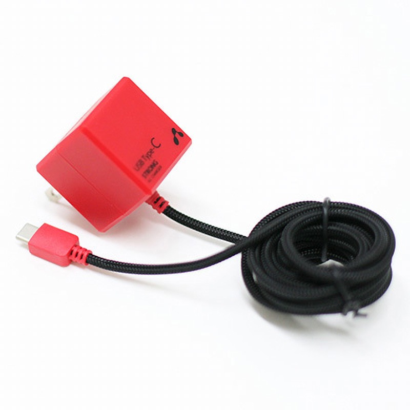 AKJ-CT24STG BKR USB Type-C AC充電器 ストロングタイプ 1．5m 1個