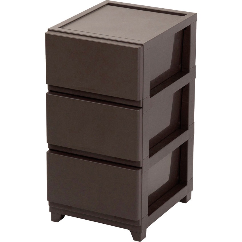 ダークブラウン デコニーシーヴォ3段 JEJアステージ ダークブラウン色