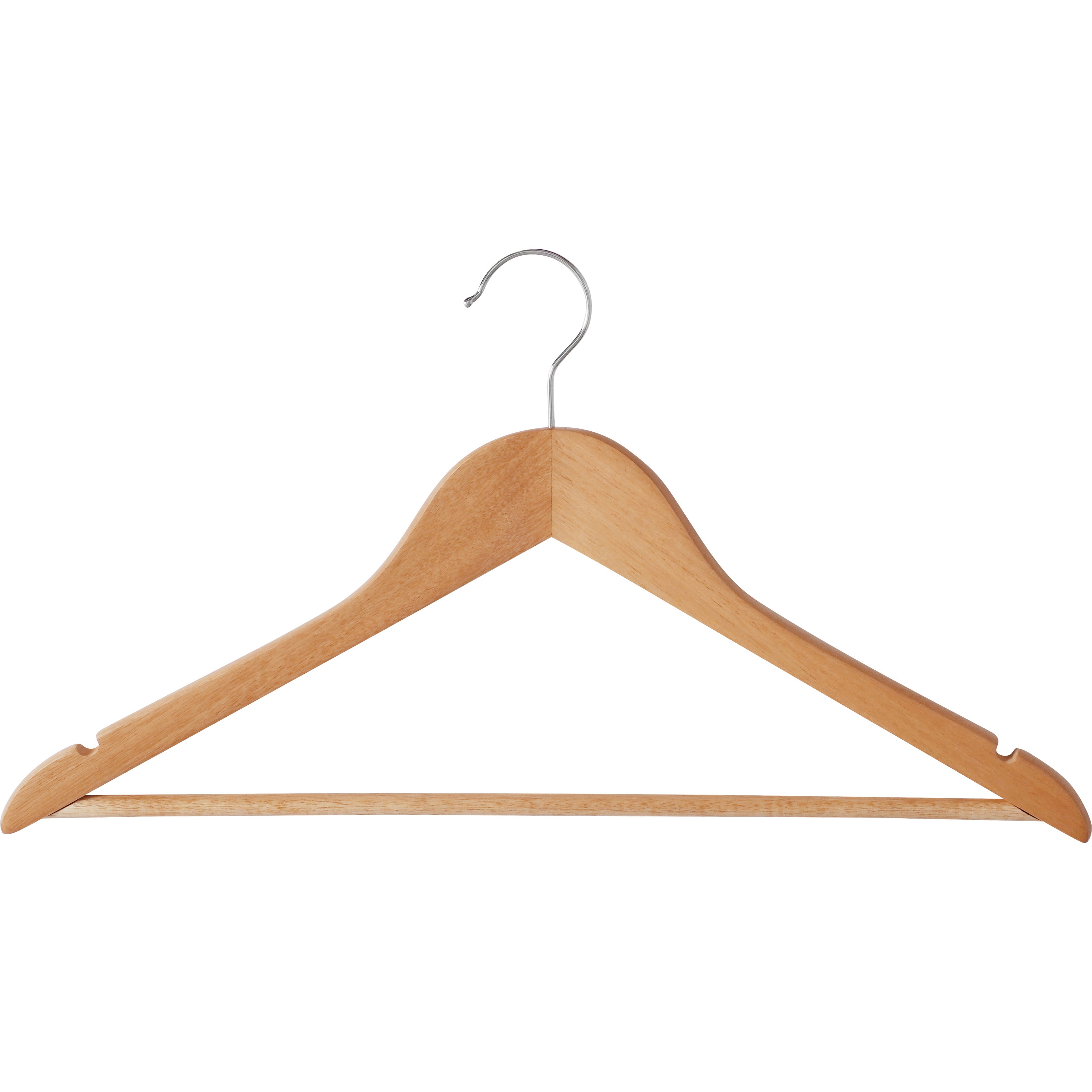 ISAIA　木製ハンガー　５本セット 木製ハンガー 5本組 モノタロウ ナチュラル色 - 【通販モノタロウ】