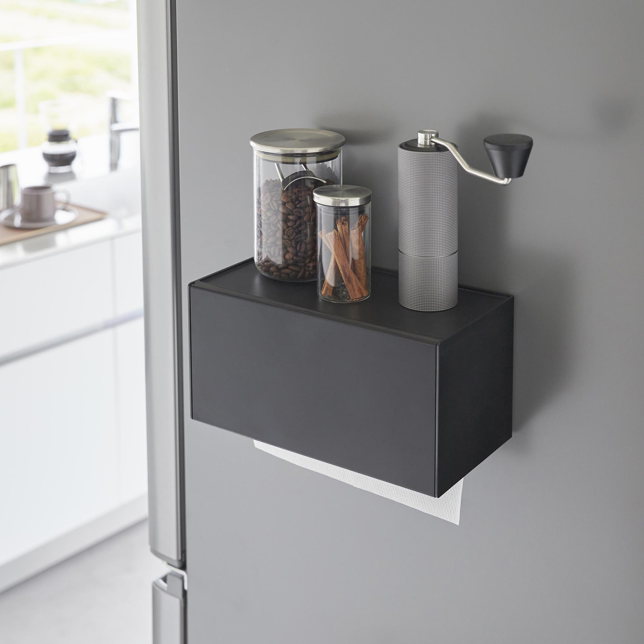 2193 マグネットトレー付きペーパータオルディスペンサー タワー 山崎