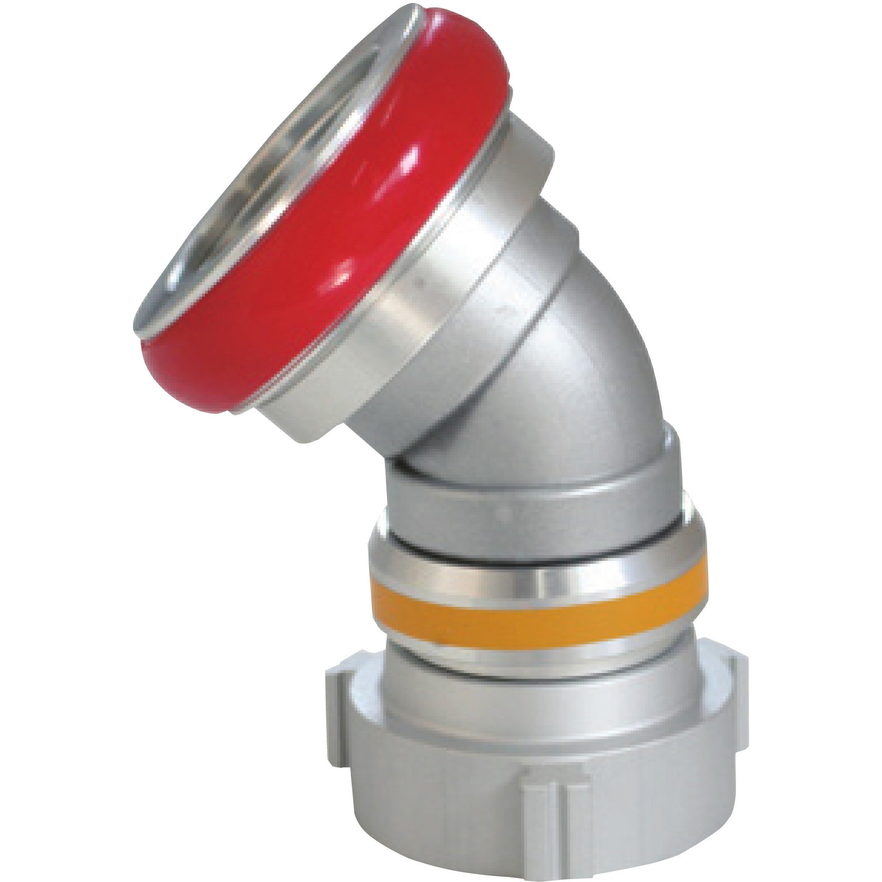 14TYU6565A アルミ製消防用媒介金具 スイベル中継口媒介(ストレーナー入リ) 1個 岩崎製作所 【通販モノタロウ】