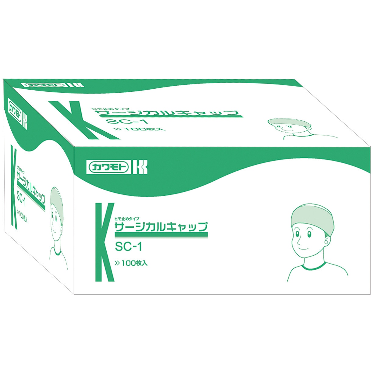 027-202030-00 サージカルキャップ カワモト ブルー色 - 【通販