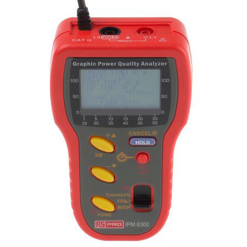 1232201 電力特性アナライザ RS PRO LCD RS232C， IPM6300 RS PRO 全般用