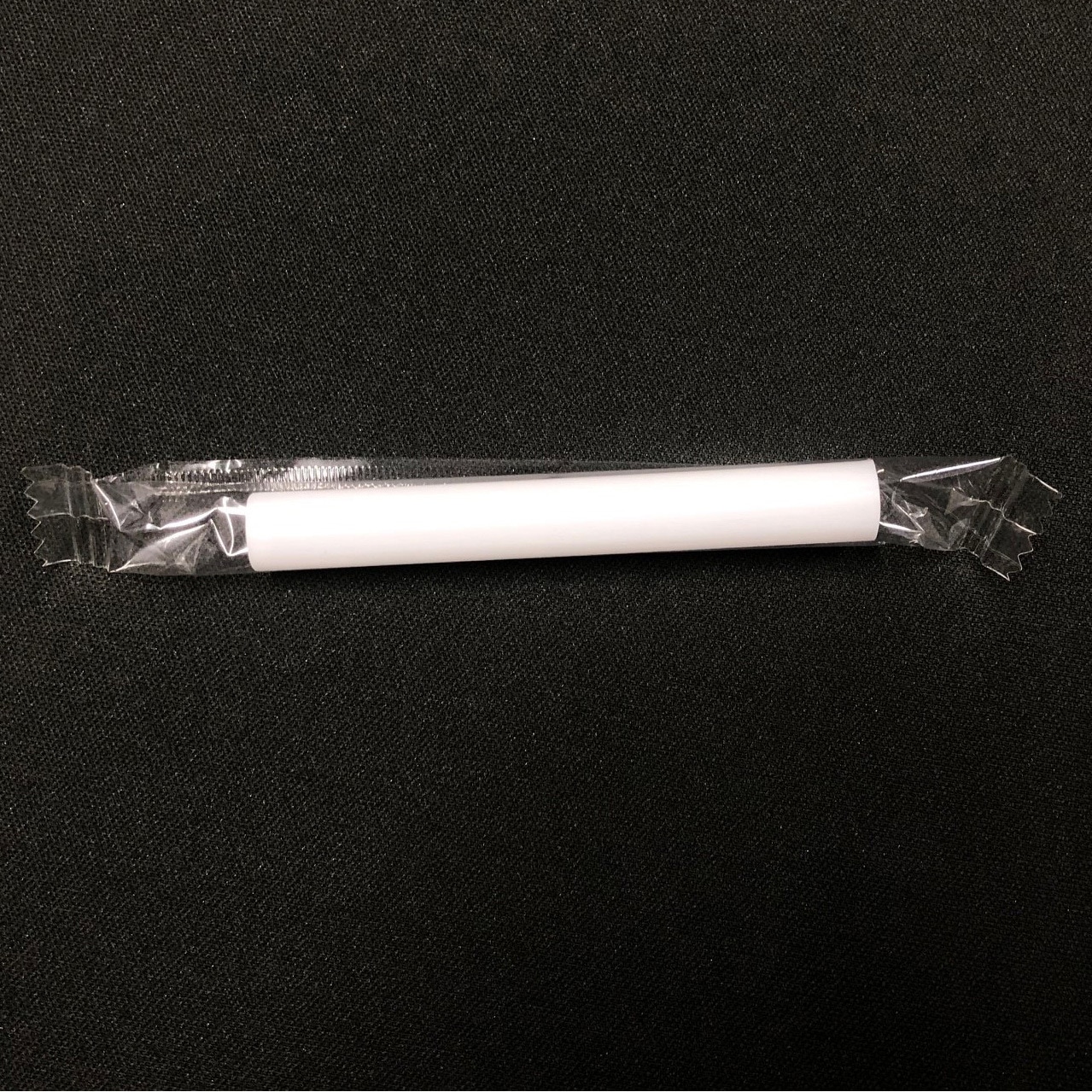 254 アルコール検知器用ストロー 9mm×7cmストレートフィルム包装 白 1箱(380本×20箱) シバセ工業 【通販モノタロウ】