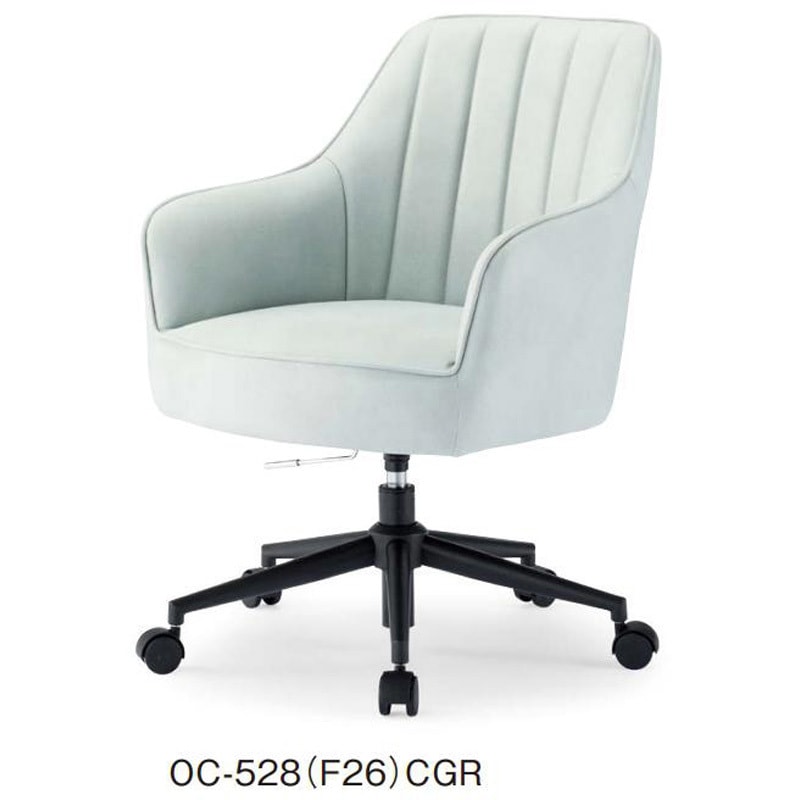 OC-528(F26)CGR オフィスカジュアルチェア OC-528 アイコ 肘掛あり 撥水・防汚性布張り CGR(クールグレー)色