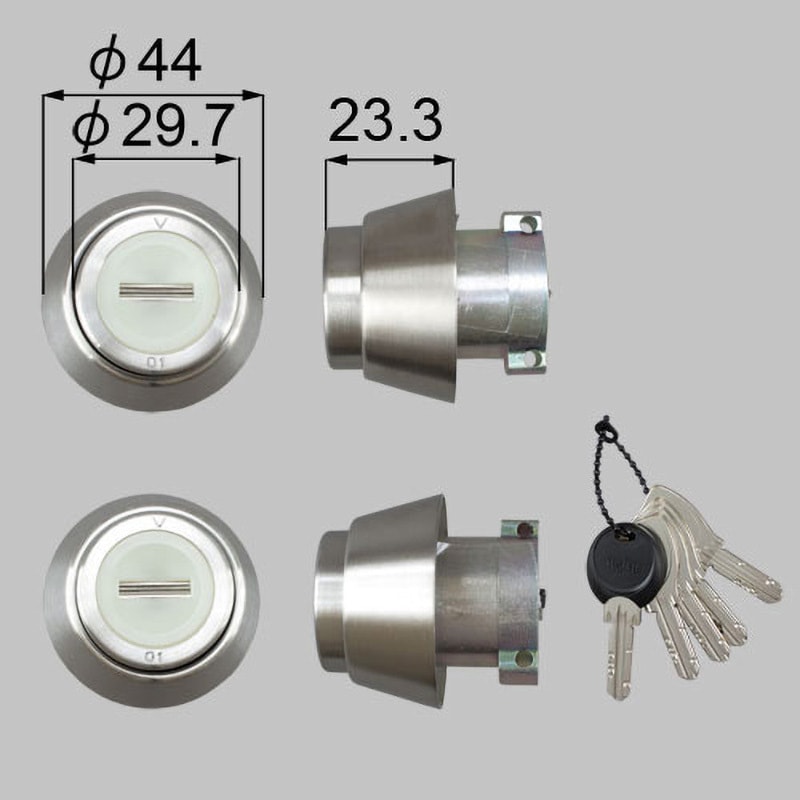 Z-1A1-DPCC ドア錠セット(MIWA DNシリンダー) 1セット LIXIL(トステム