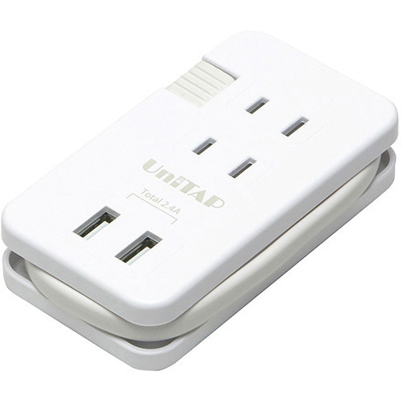 USB2ポート付き3口電源タップ プリンストン 2P電源タップ 【通販