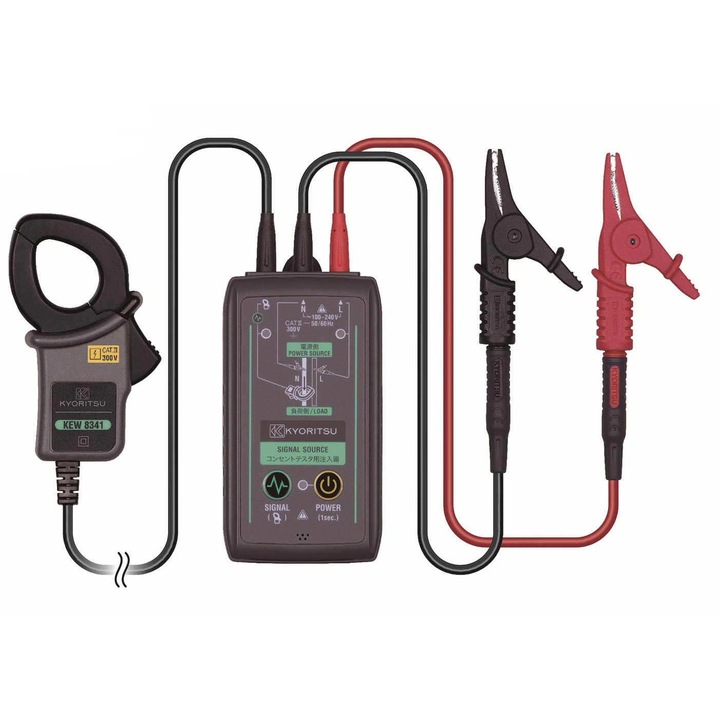 ケ口 電子機器調理器具 KEW8341 コンセントテスタ用注入器(Φ24) 共立電気計器 適合機種4505