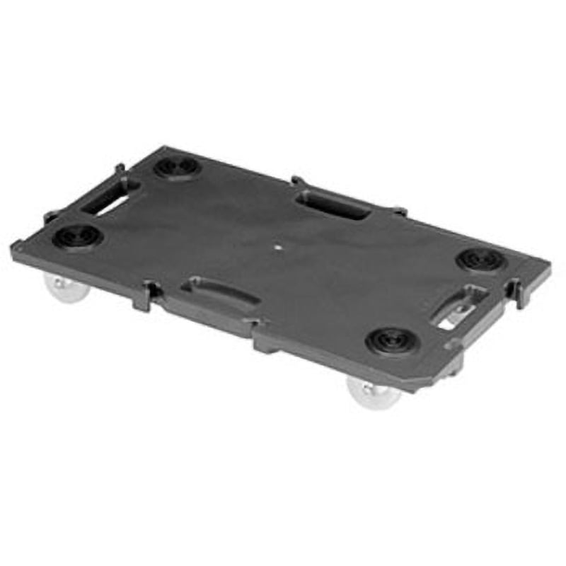 GN-400 BL ミニポリトラー 矢崎化工 ナイロン車輪 自在 ポリプロピレン製 ブラック色 荷台寸法680×400mm 1台