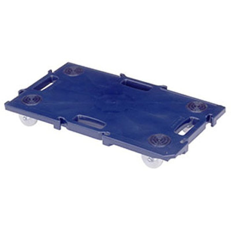 GN-400 DB ミニポリトラー 矢崎化工 ナイロン車輪 自在 ポリプロピレン製 ダークブルー色 荷台寸法680×400mm 1台