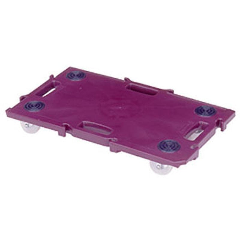 GN-400 WR ミニポリトラー 矢崎化工 ナイロン車輪 自在 ワインレッド色