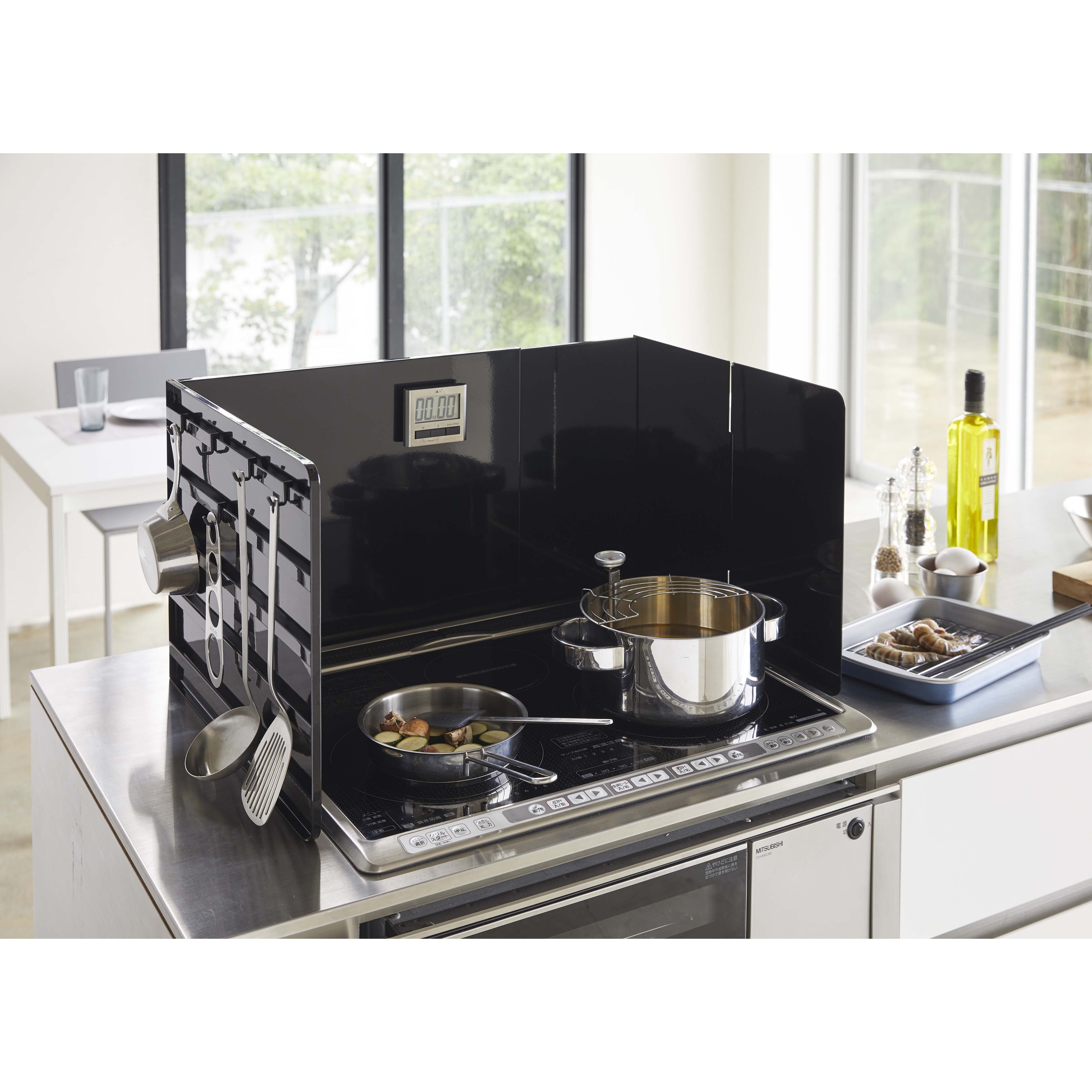 4975 伸縮レンジガード タワー 山崎実業 ブラック色 - 【通販モノタロウ】