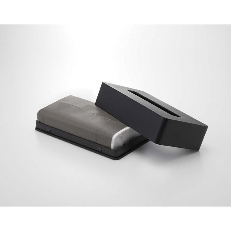 5093 コンパクトティッシュケース タワー 山崎実業 ブラック色