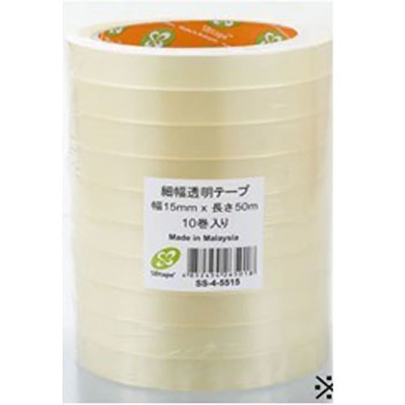 OPPテープ 透明テープ　200個　　10巻x20個 SS-4 5515 OPPテープ レンゴー クリア色 幅15mm長さ50m 1箱(200巻) SS