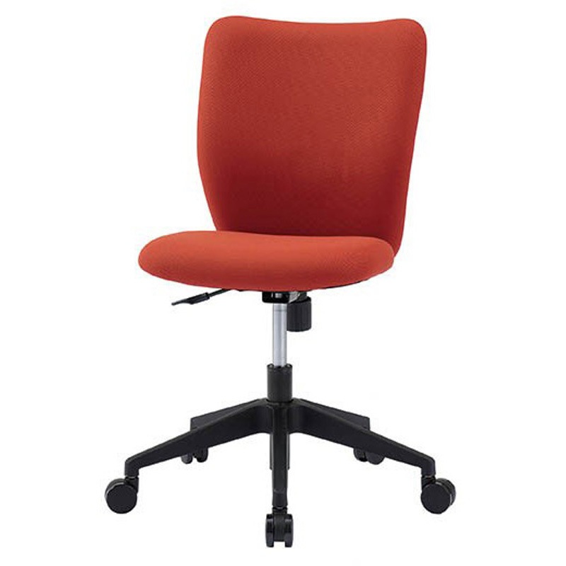 MCR-126TC MCR オフィスチェア 井上金庫販売 キャスターあり テラコッタ色 幅460mm奥行525mm高さ830～932mm