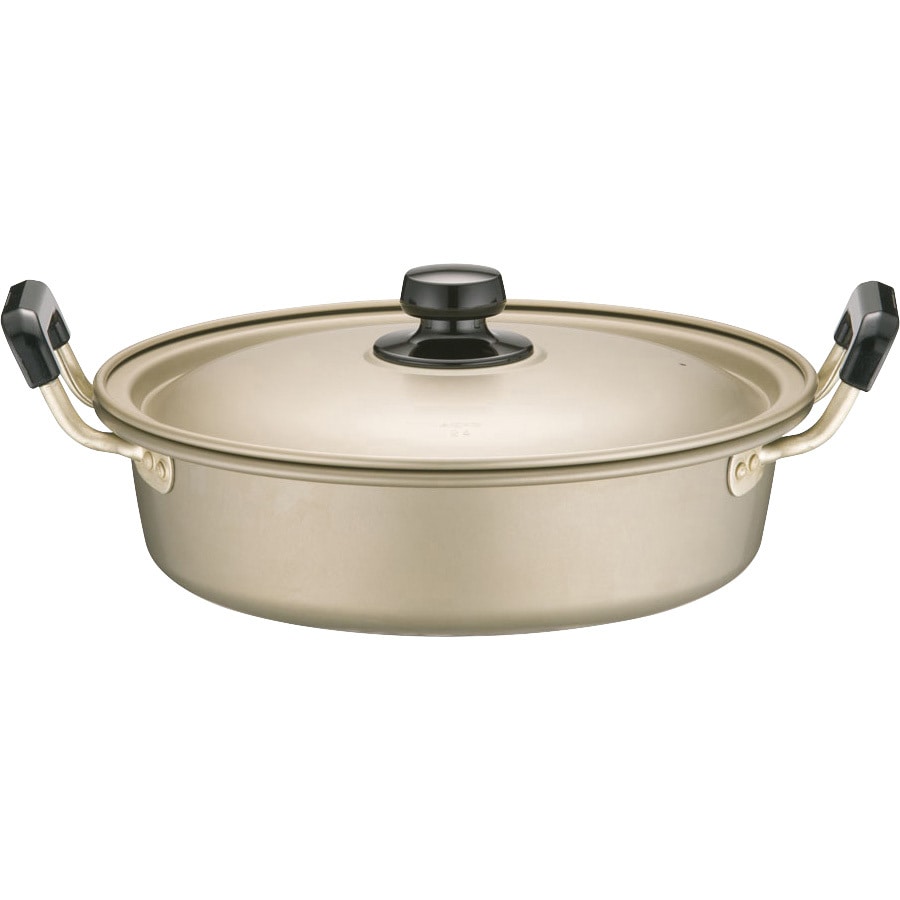 アカオ しゅう酸 実用鍋 浅型(硬質) アカオアルミ 容量2.8L