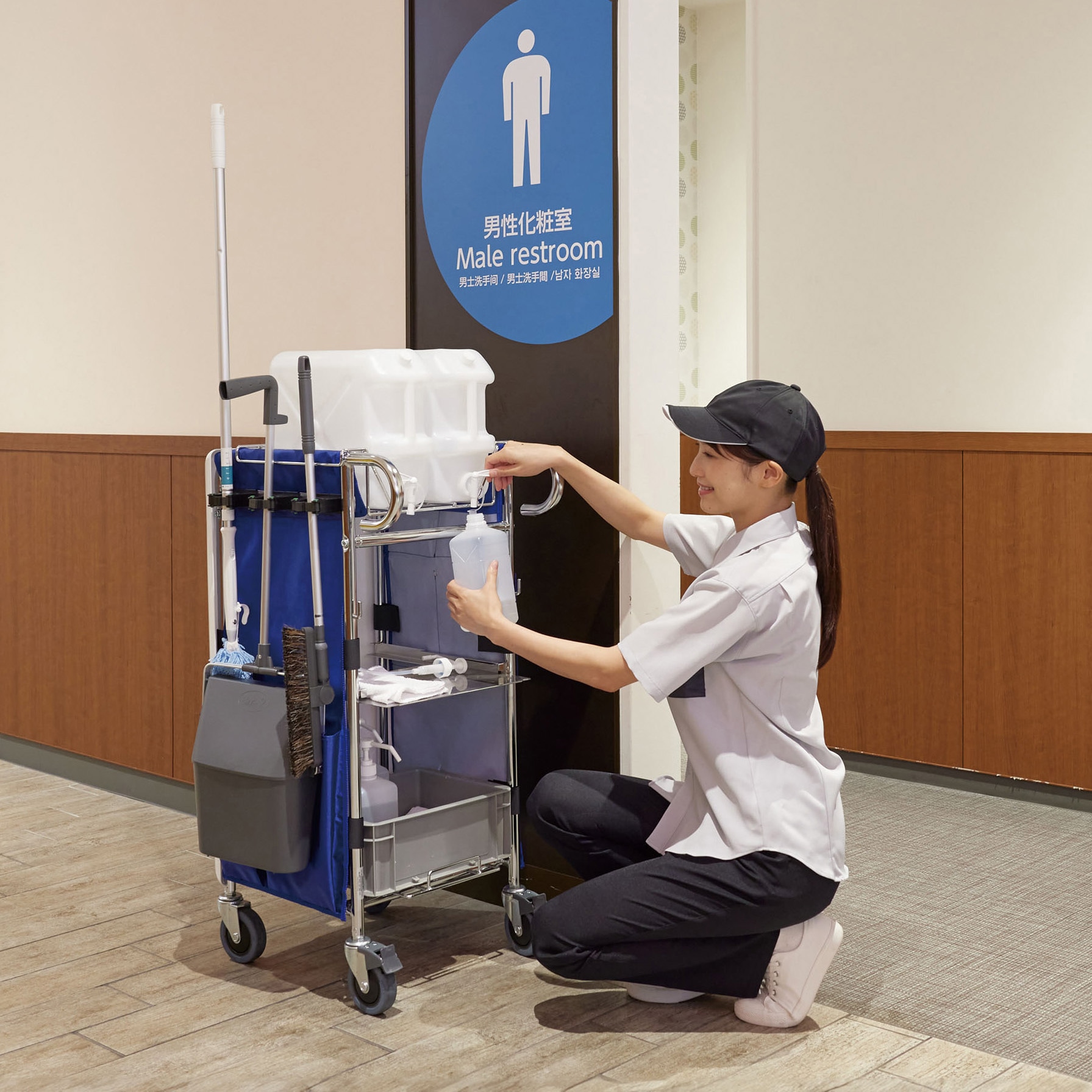 Yamnamoto Tatuo専用 DS-227-904-0 エアロカートΣ(巡回用)薬液補充 テラモト 本体 ネイビー