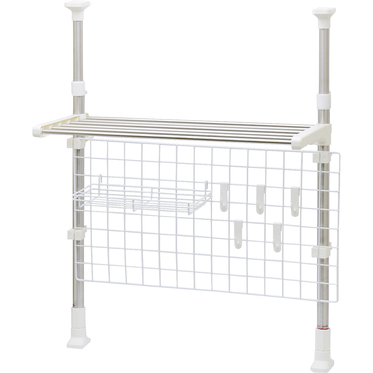 TRN-600S ステン突っ張りネットラック 1個 TAKAGI(高儀) 【通販