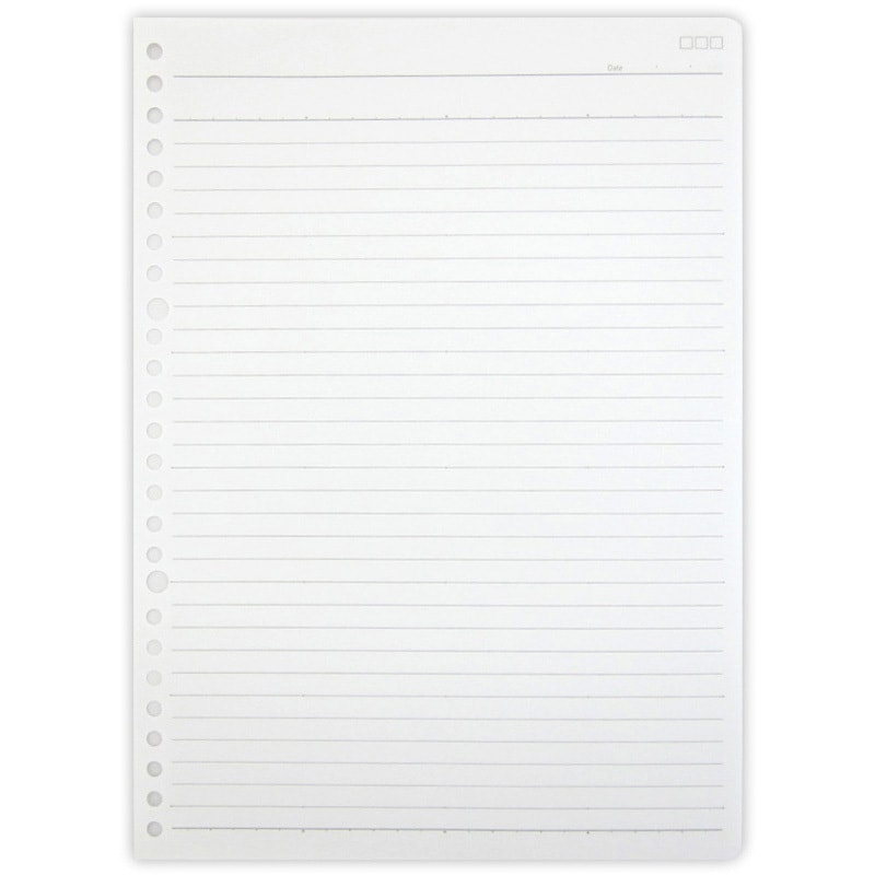 25-201 ルーズリーフ A罫 協和紙工 枚数60 サイズB5罫幅7mm 25