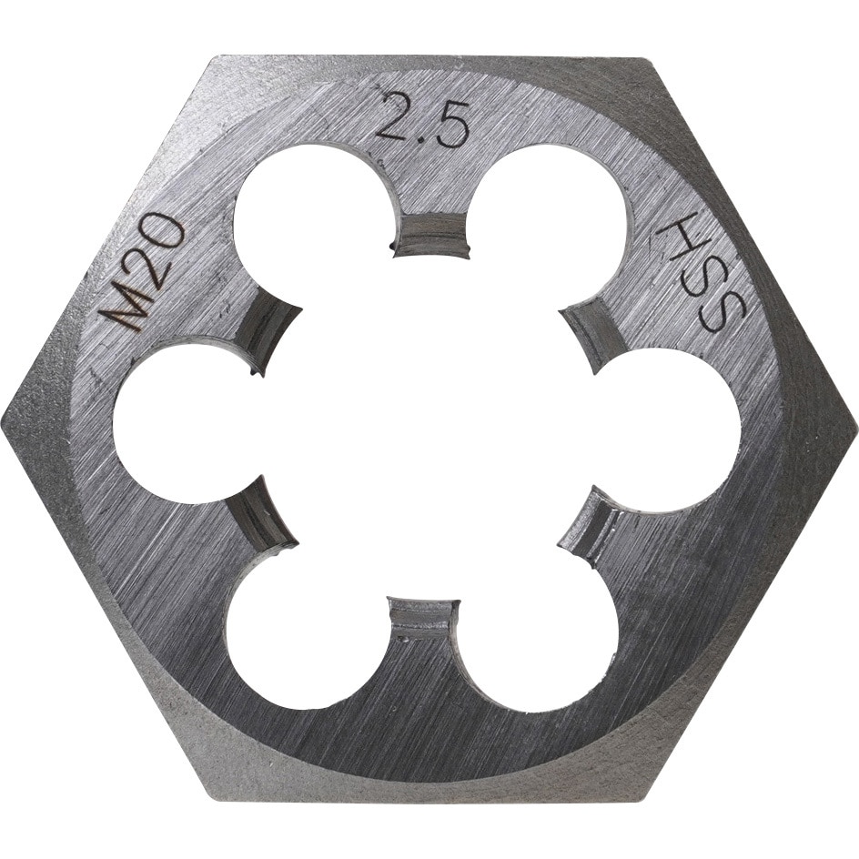 6SDM-M20×2.5 六角サラエナットダイス メートルねじ用 6SDM-M20×2.5 六角サラエナットダイス メートルねじ用