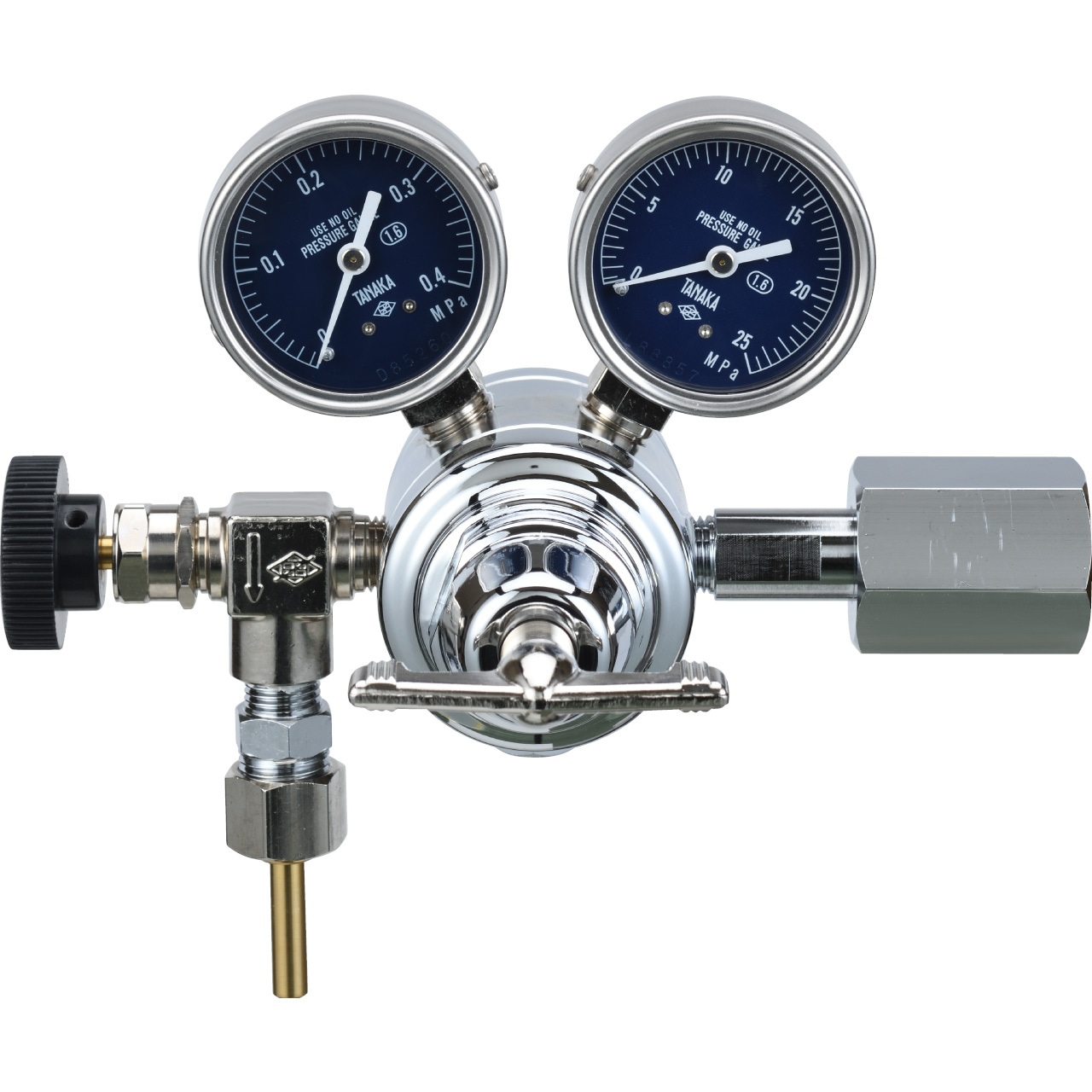 JETV-1714V 二段減圧式圧力調整器 日酸TANAKA 酸素・窒素・アルゴン用 材質(本体)C3604