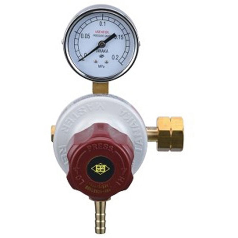 832WE 工場配管取出口用圧力調整器 マスターラインⅥ 日酸TANAKA 水素用 材質(本体)C3771