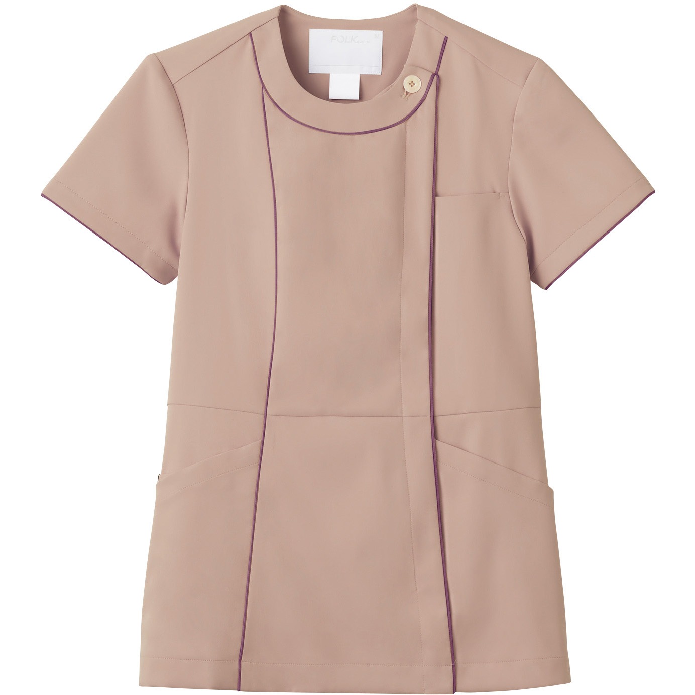 7101SC レディスジップスクラブ ZIP SCRUB(ジップスクラブ) ココア色 サイズ3L  7101SC