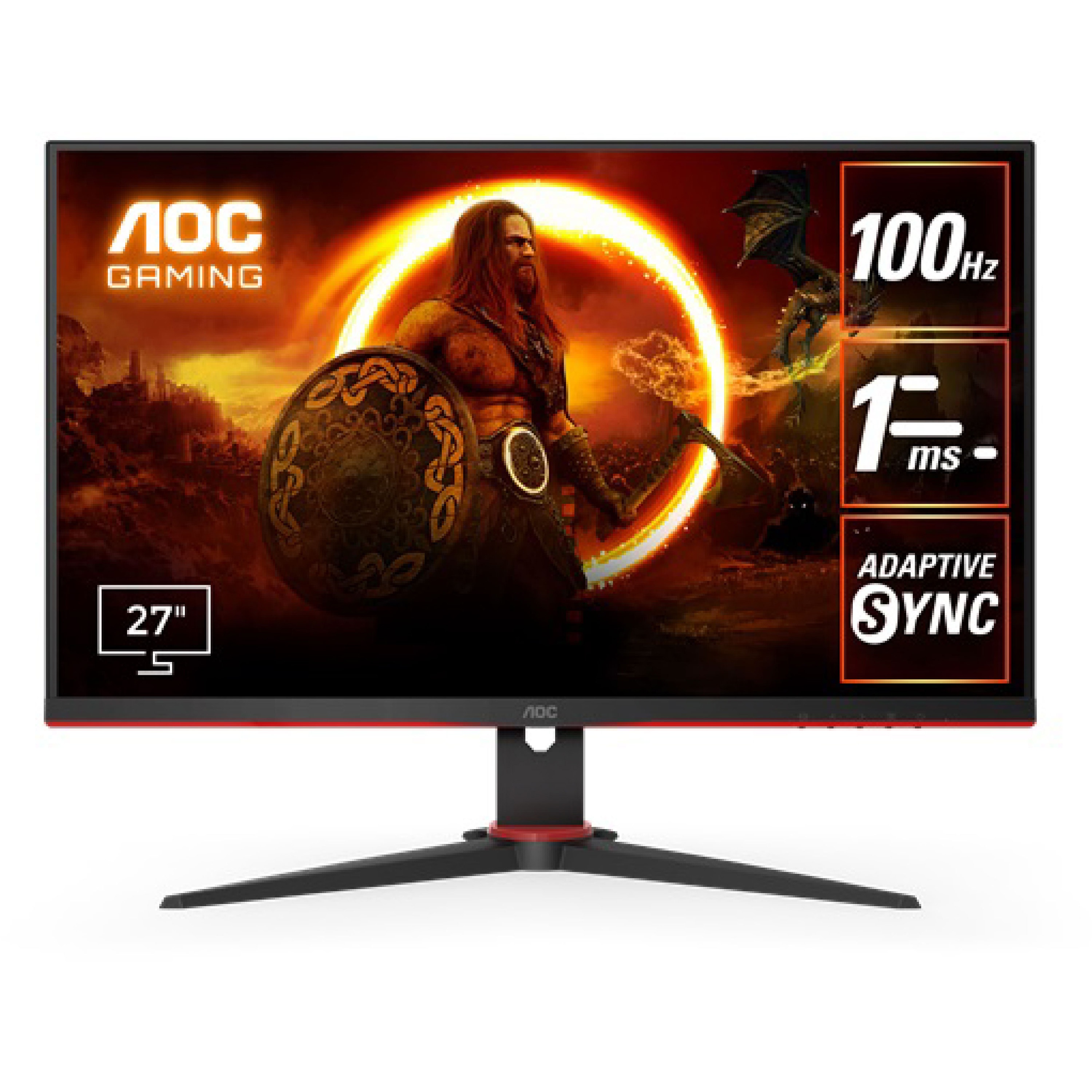 AOC 27型/1920×1080/HDMI D-Sub DisplayPort /ホワイト＆ピンク AG273FXR/11 AOC 27G2SE 27\" Full HD (1920 x 1080) 165Hz Gaming Monitor; AMD