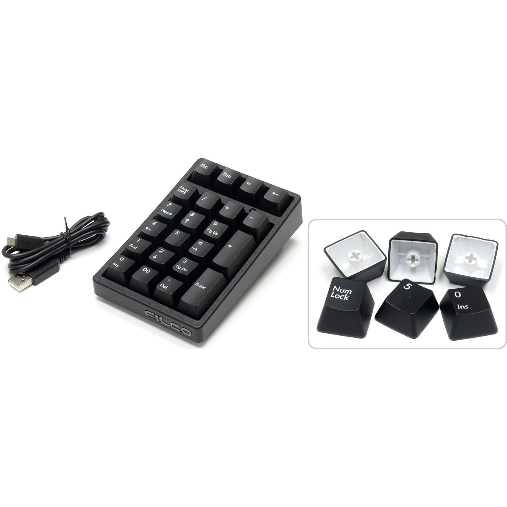 FTKP22M/B2D Majestouch TenKeyPad 2 Professional PBT CHERRY 茶軸 ブラック 1個 FILCO(ダイヤテック/DIATEC) 【通販モノタロウ】