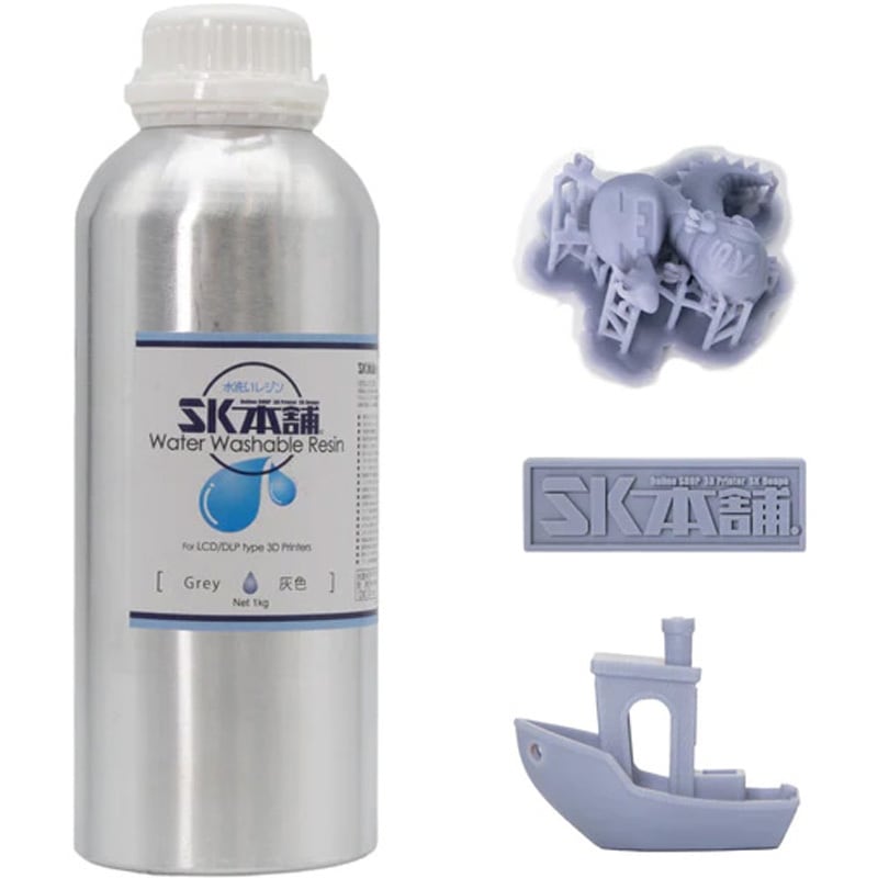 SK01WL 水洗いレジン1000g 『灰色』 1個 SK本舗 【通販モノタロウ】