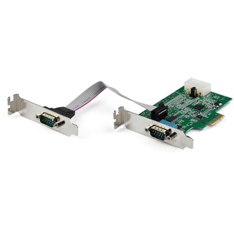 PEX2S953LP RS232Cシリアル2ポート増設PCIeカード 16950 UART ロープロファイル/標準プロファイル対応 921.4kbps Windows/Linux対応 1個 StarTech.com 【通販モノタロウ】