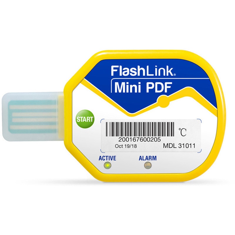 DTJ-31011 Mini PDFイントランジットデータロガー 上限：8℃/下限：2℃ 31011 DeltaTRAK 両面テープ 温度測定範囲-40～60℃