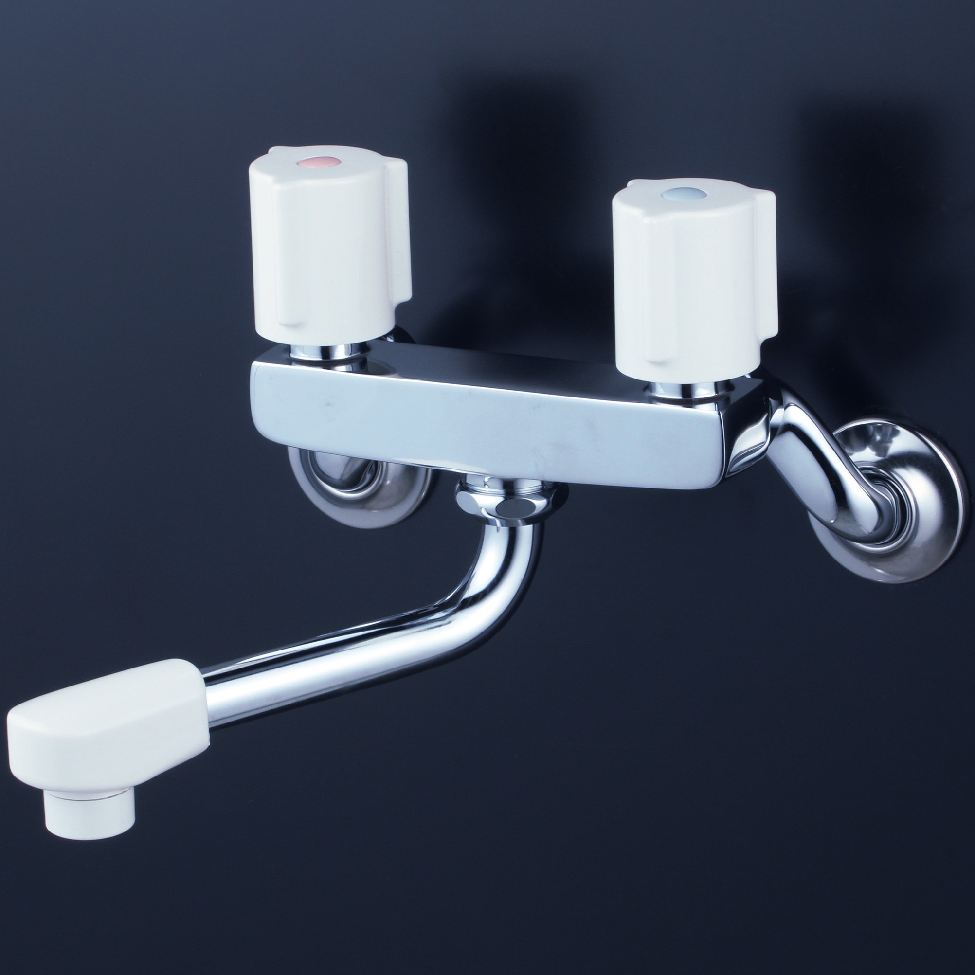 KM2G3N 2ハンドル混合栓(150mmパイプ付) KVK 浴室用 エコこま