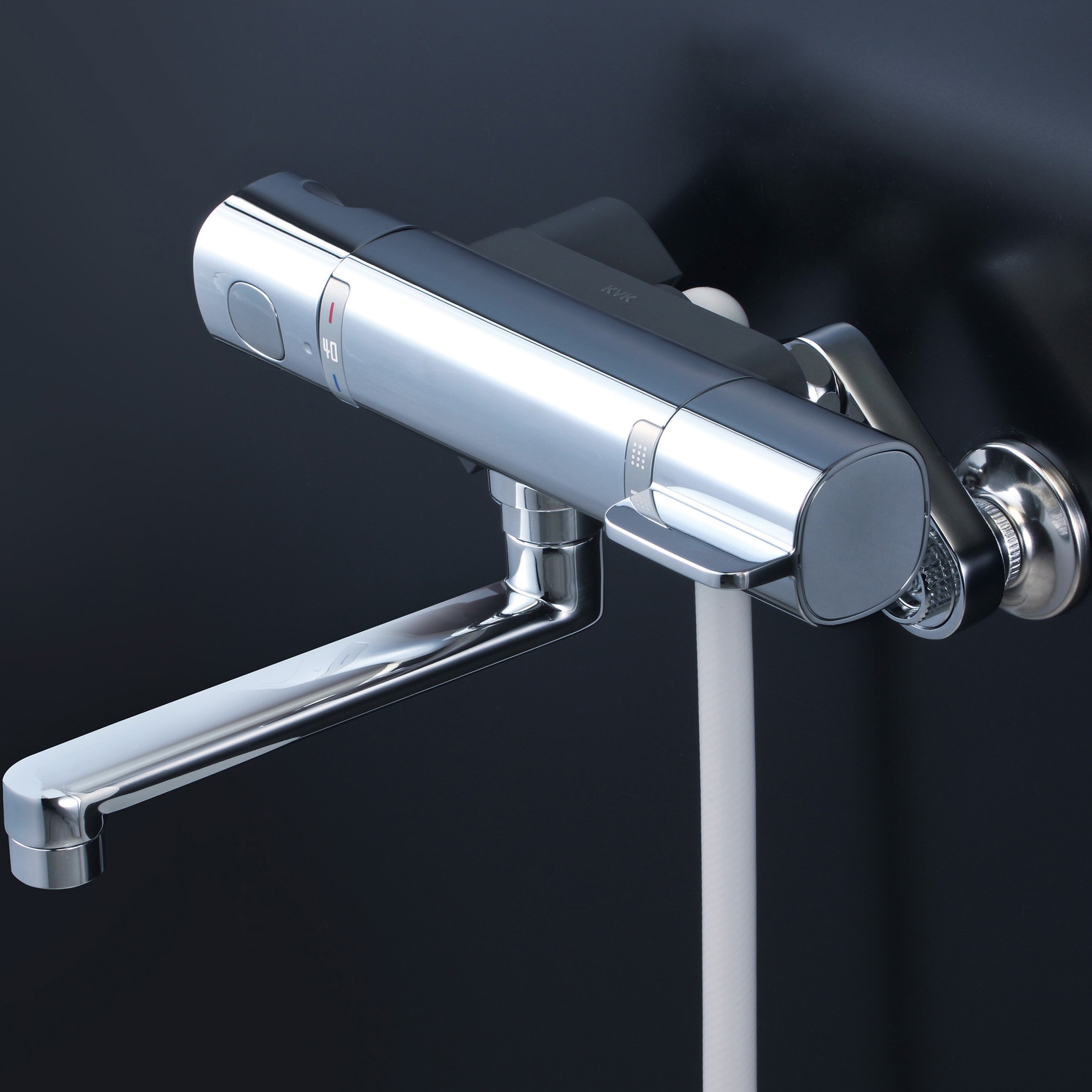 FTB100KWRKT (寒)サーモスタット式シャワー(楽付王)170mmパイプ付 1個 KVK 【通販モノタロウ】