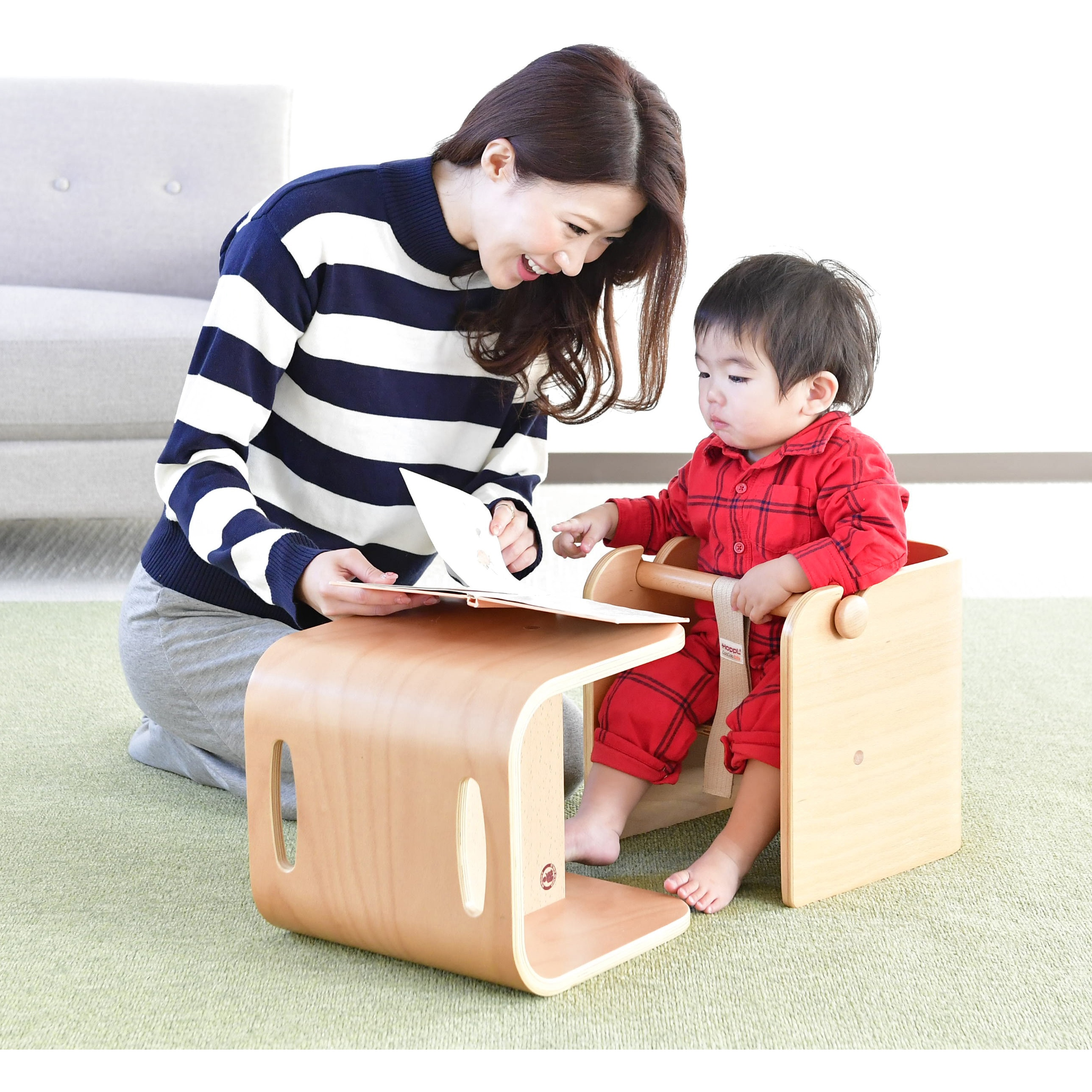 CL-CHAIR-WH コロコロチェア単品 HOPPL 幅280mm奥行300mm高さ